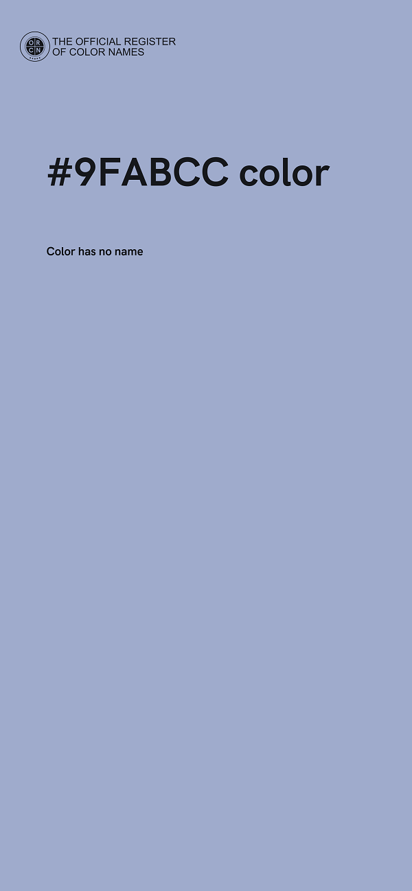 #9FABCC color image