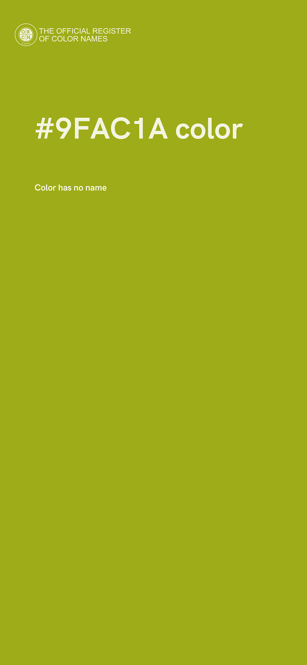 #9FAC1A color image