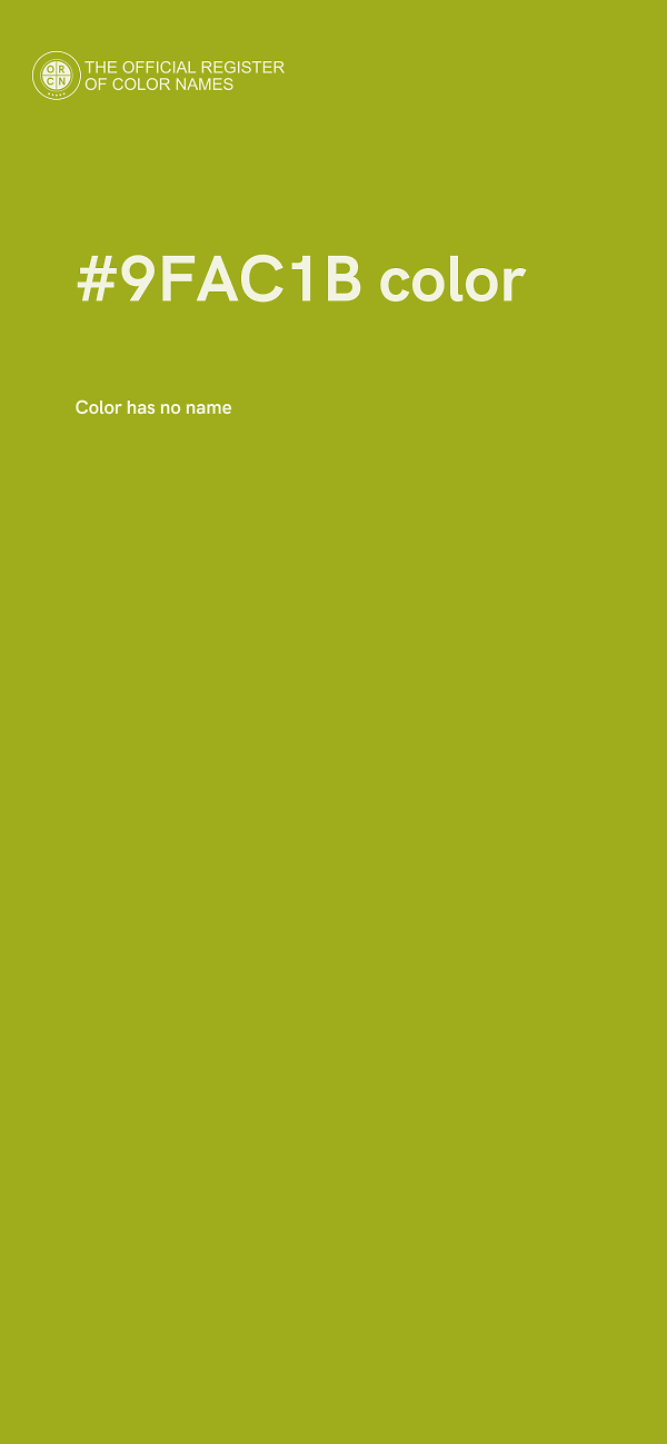 #9FAC1B color image
