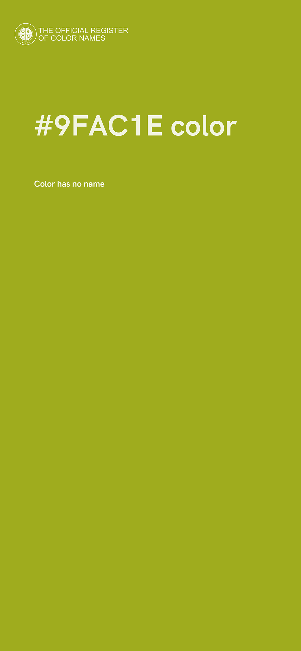#9FAC1E color image