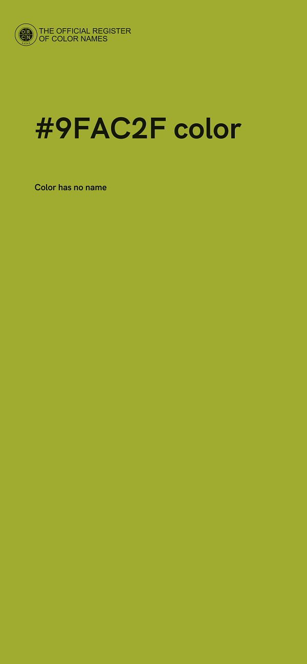 #9FAC2F color image