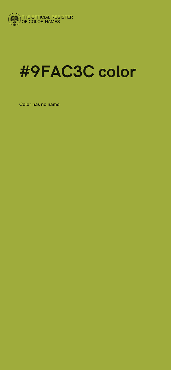 #9FAC3C color image