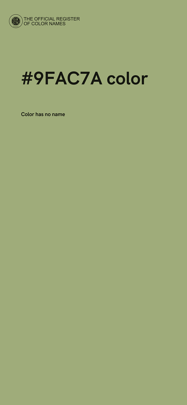 #9FAC7A color image