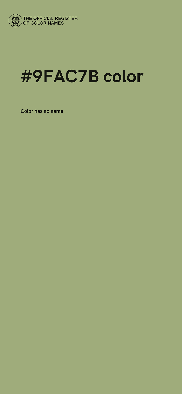 #9FAC7B color image