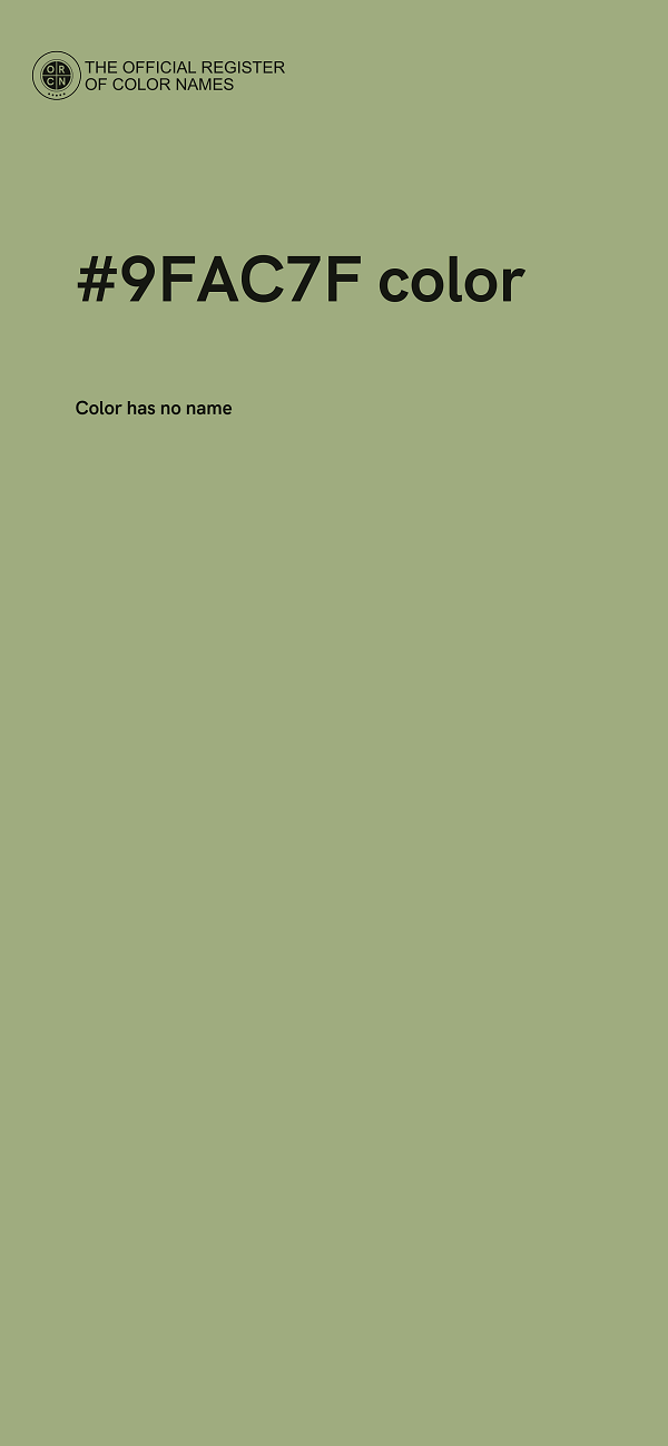 #9FAC7F color image