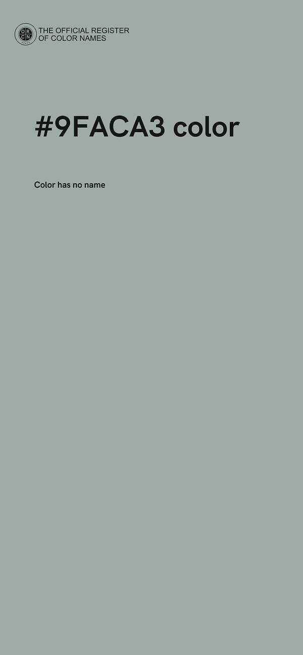 #9FACA3 color image