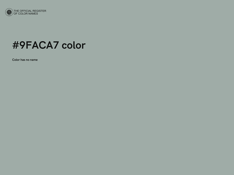 #9FACA7 color image