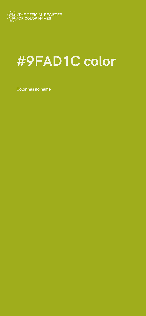 #9FAD1C color image