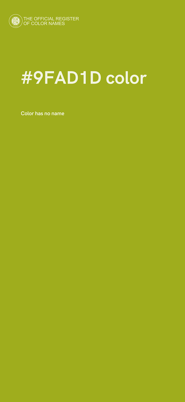 #9FAD1D color image