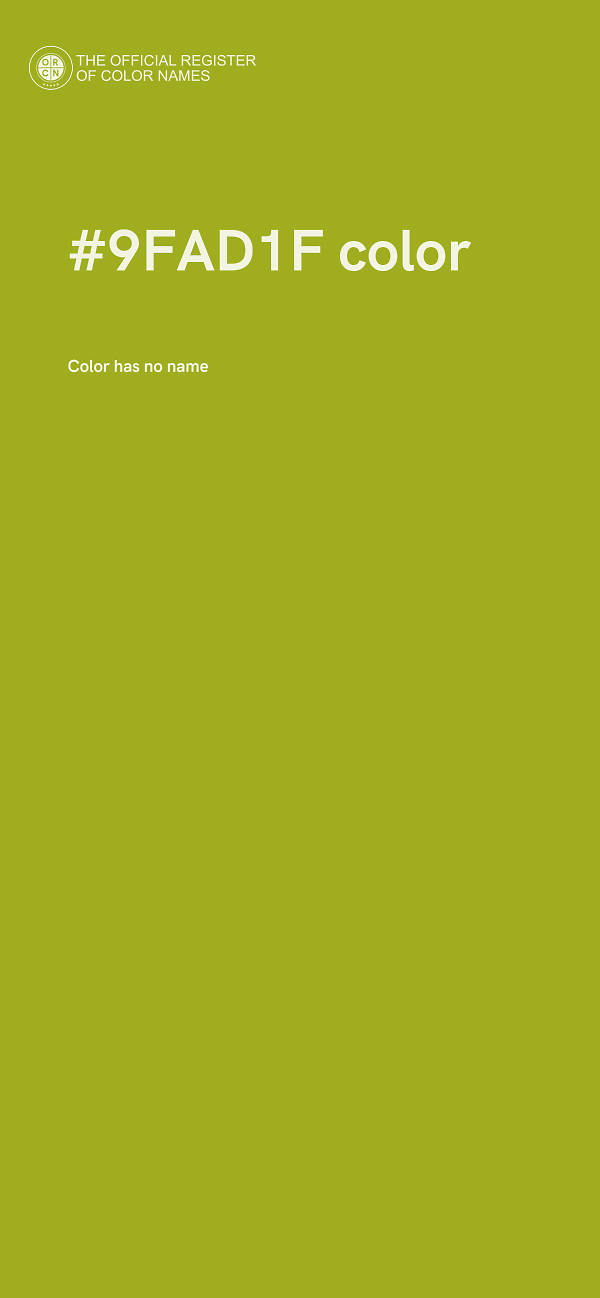 #9FAD1F color image