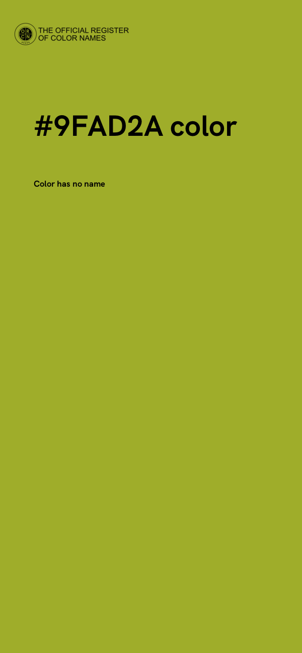 #9FAD2A color image