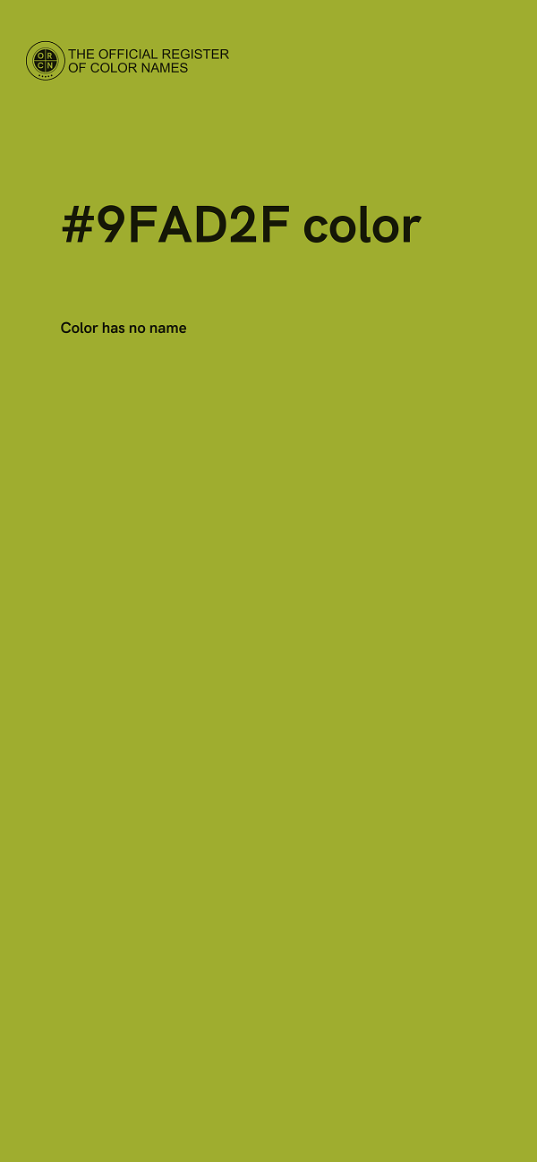 #9FAD2F color image