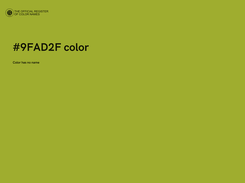 #9FAD2F color image