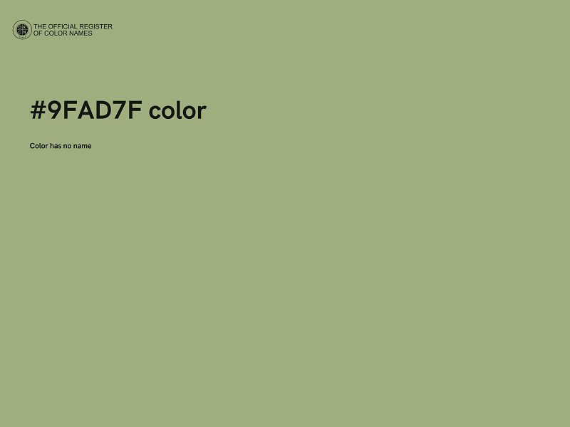 #9FAD7F color image