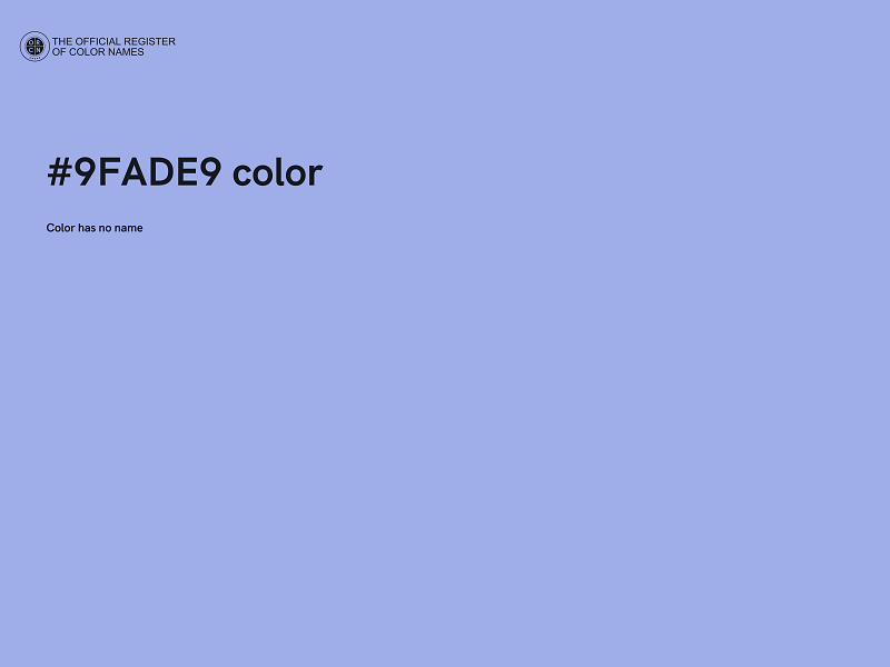 #9FADE9 color image