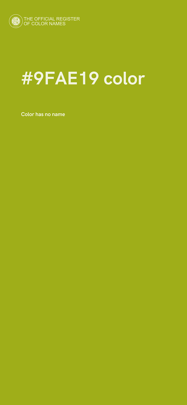 #9FAE19 color image