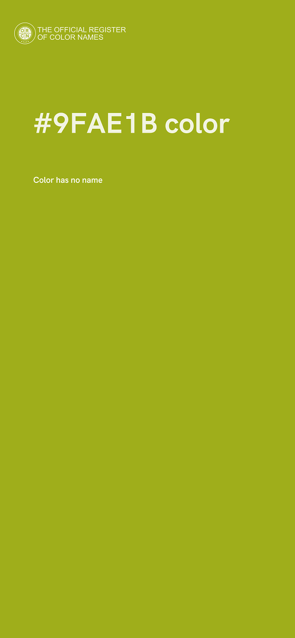 #9FAE1B color image