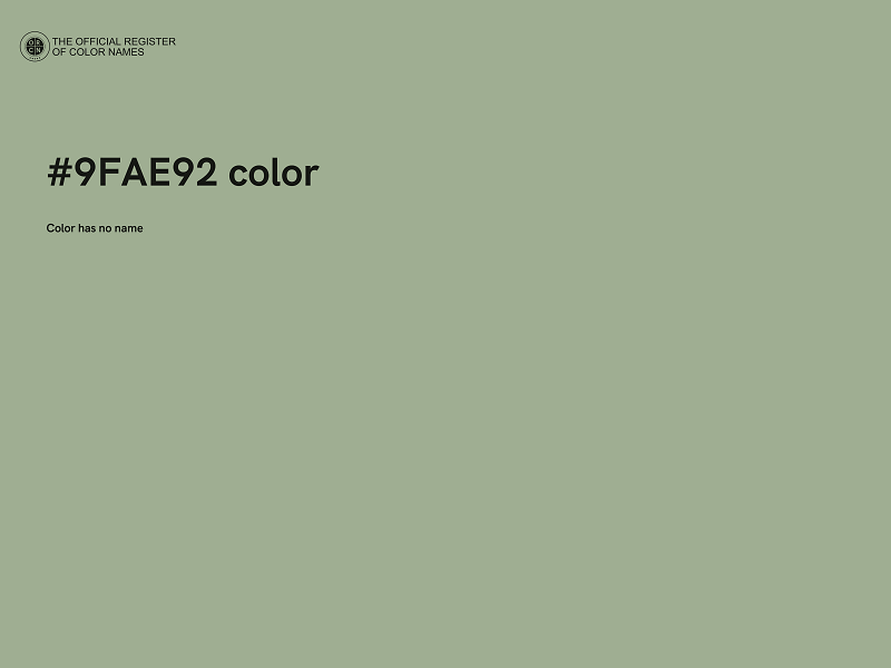#9FAE92 color image