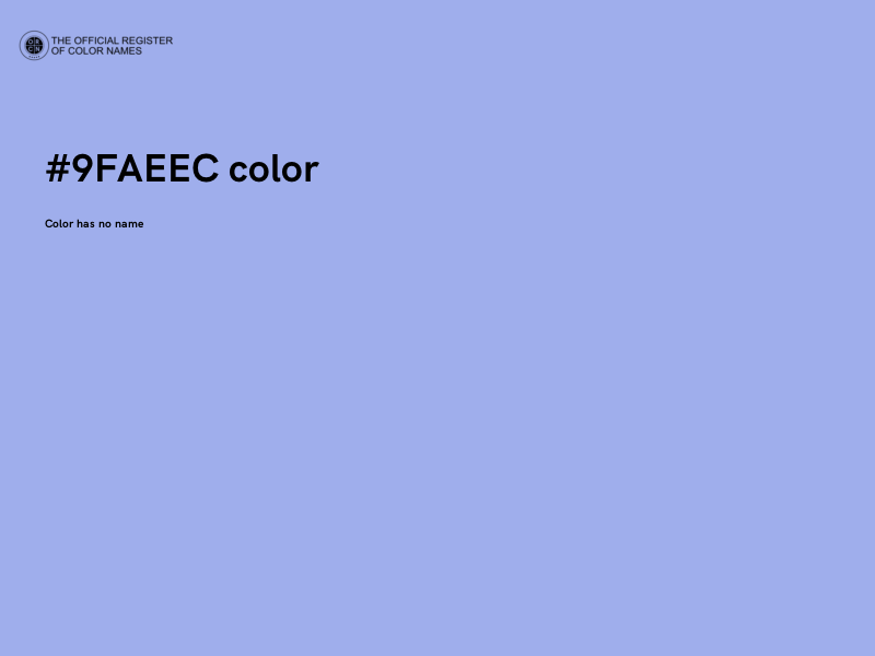 #9FAEEC color image