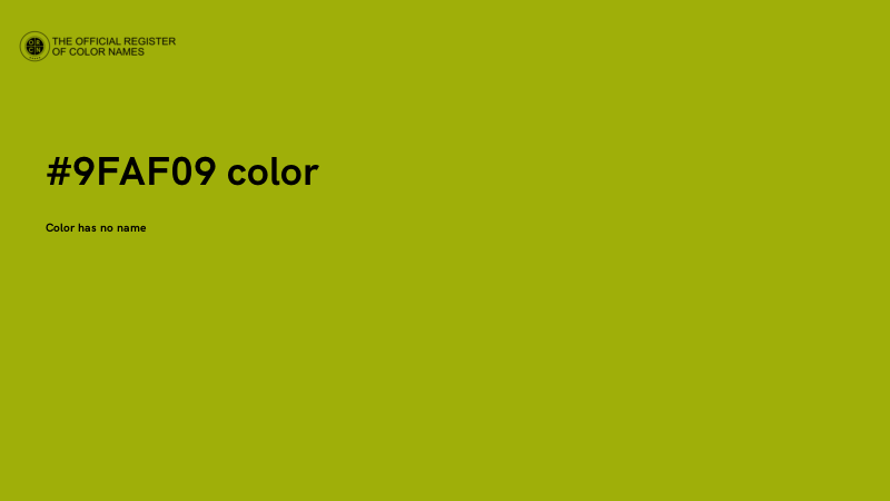 #9FAF09 color image