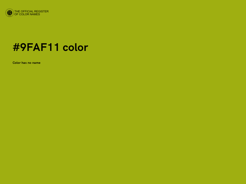 #9FAF11 color image