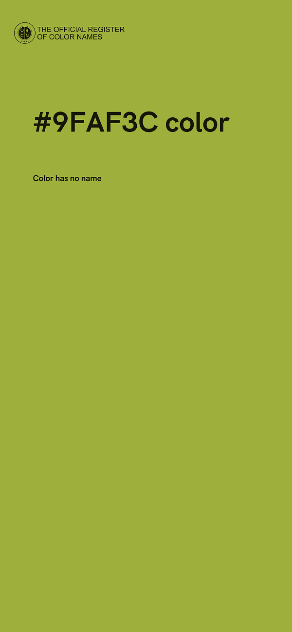 #9FAF3C color image