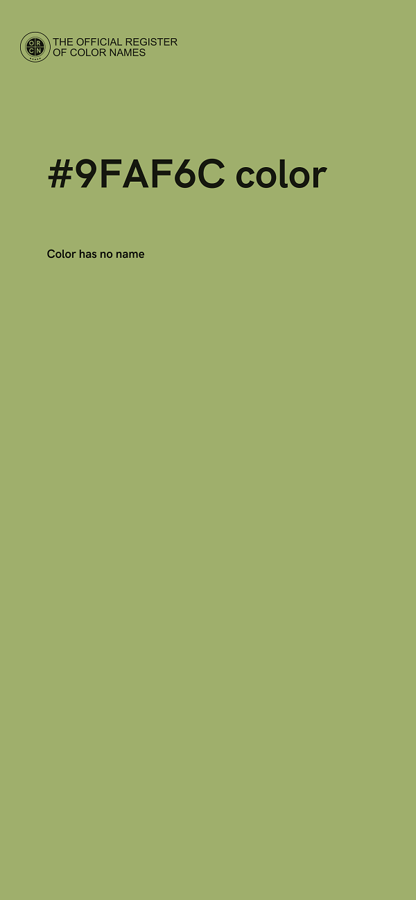 #9FAF6C color image