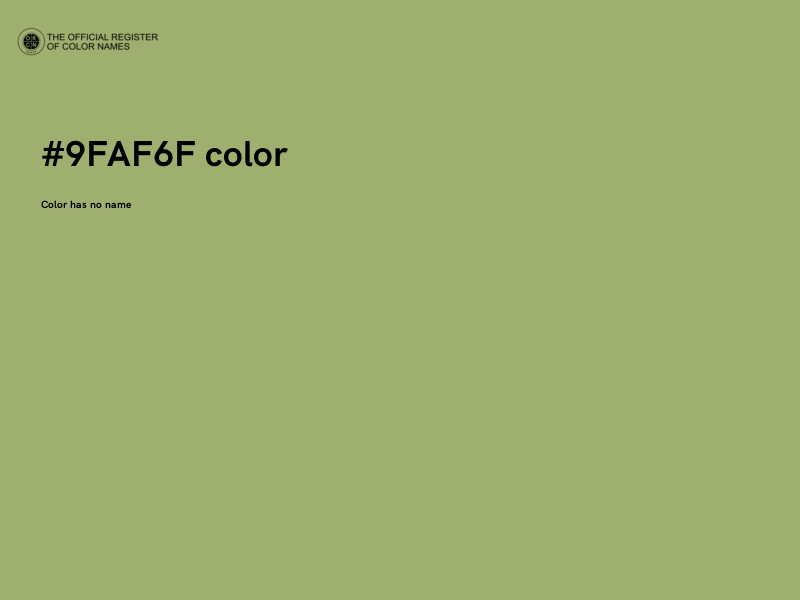 #9FAF6F color image