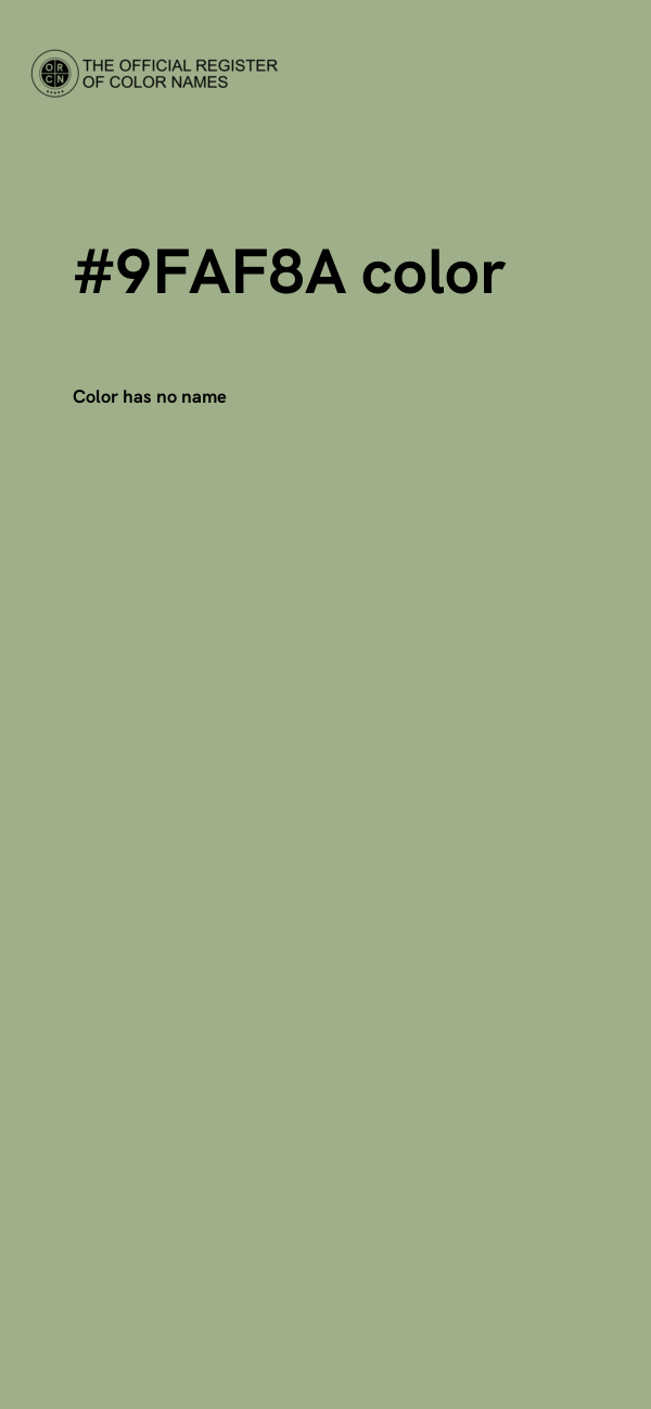 #9FAF8A color image