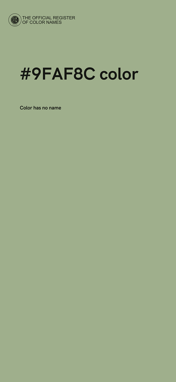 #9FAF8C color image