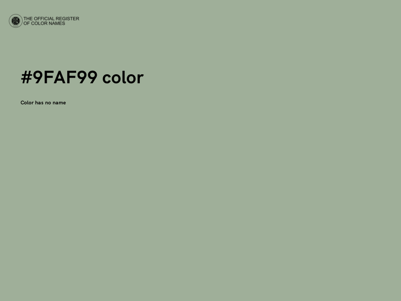 #9FAF99 color image