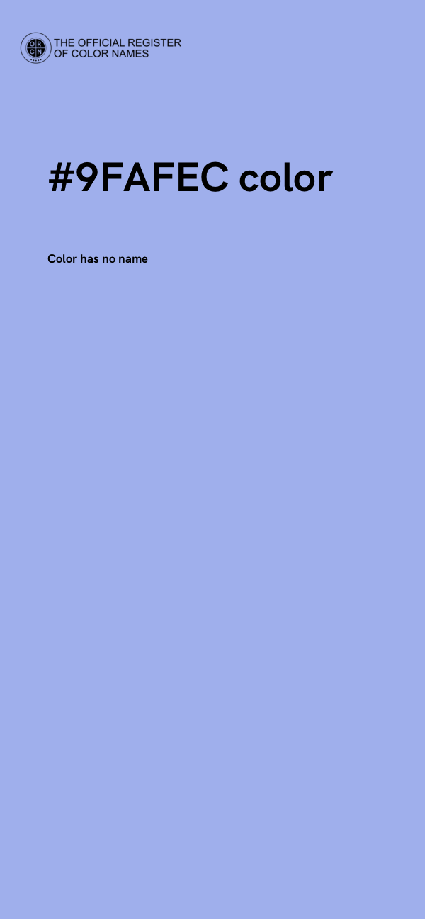 #9FAFEC color image