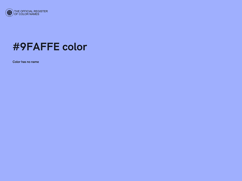 #9FAFFE color image