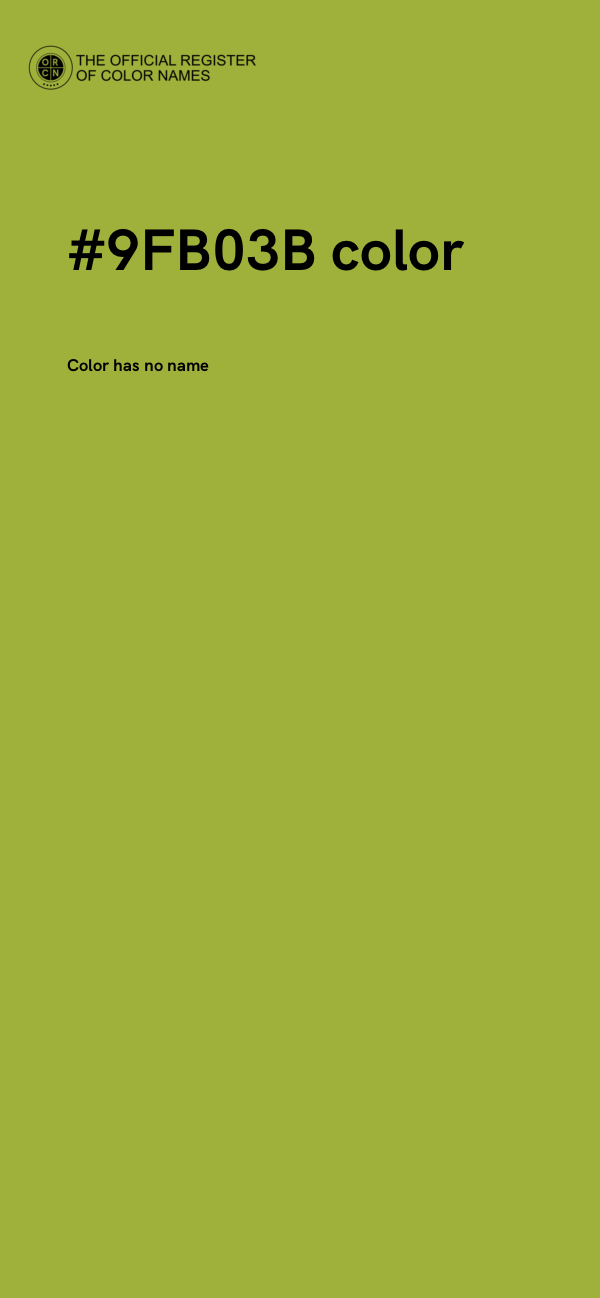 #9FB03B color image