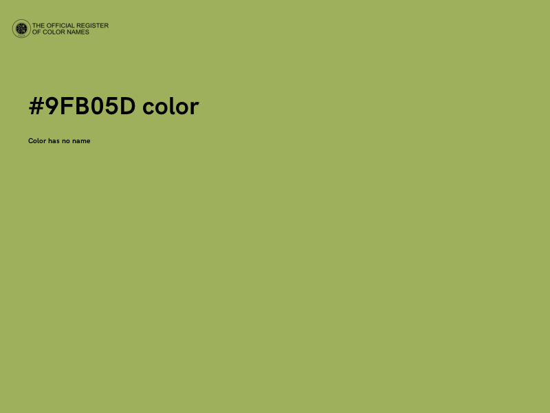 #9FB05D color image