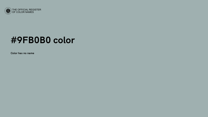 #9FB0B0 color image