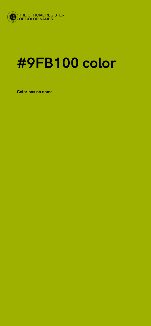 #9FB100 color image