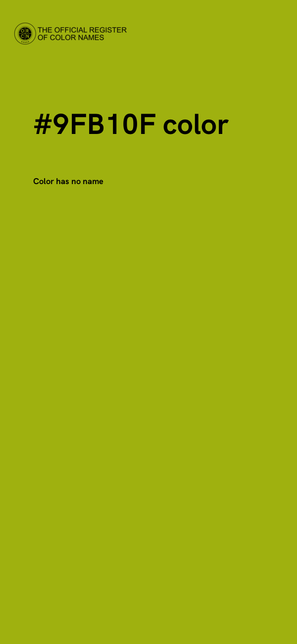 #9FB10F color image