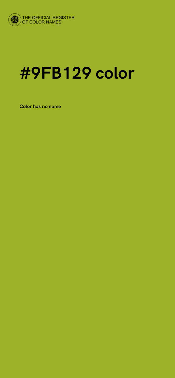 #9FB129 color image