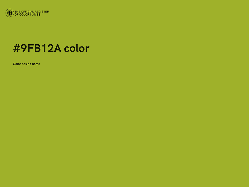 #9FB12A color image