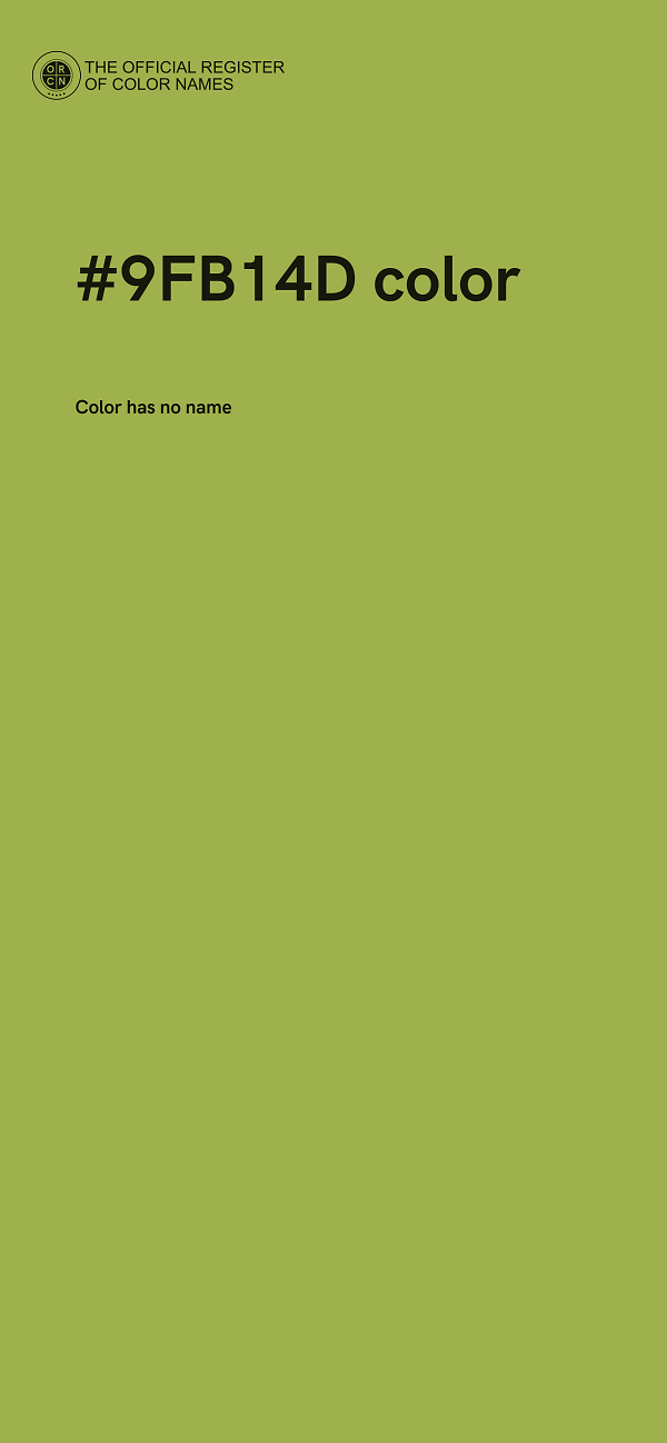 #9FB14D color image