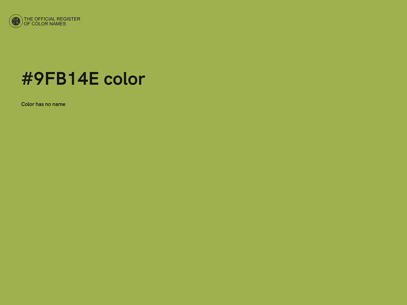 #9FB14E color image