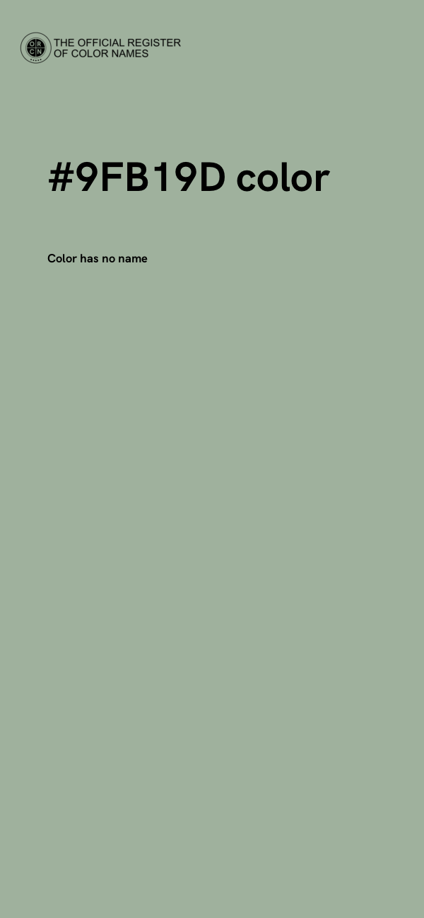 #9FB19D color image