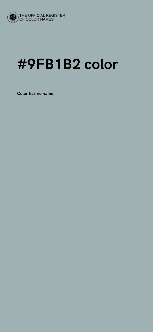 #9FB1B2 color image