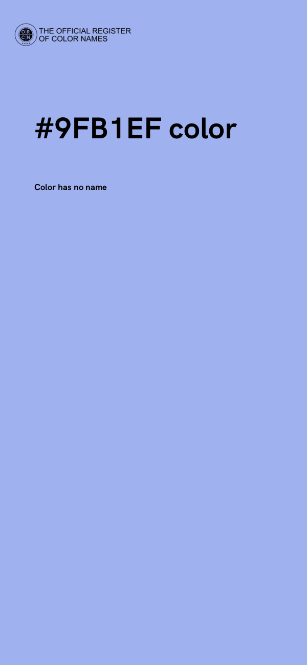 #9FB1EF color image