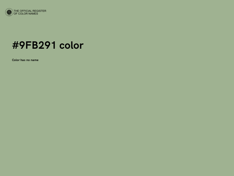 #9FB291 color image