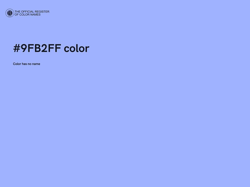 #9FB2FF color image