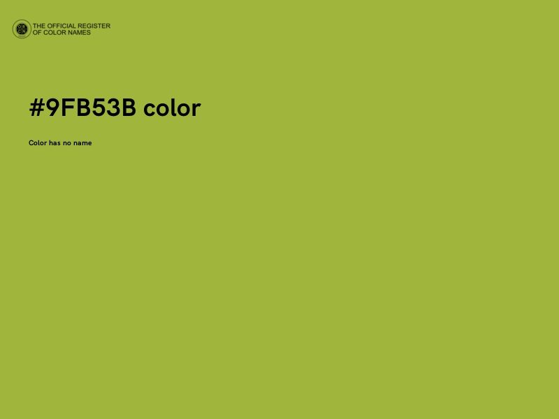 #9FB53B color image