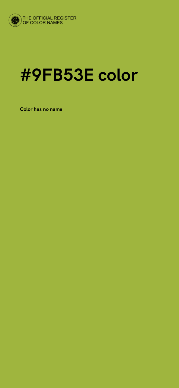 #9FB53E color image