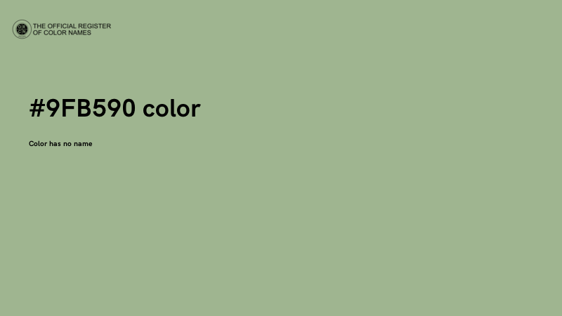 #9FB590 color image